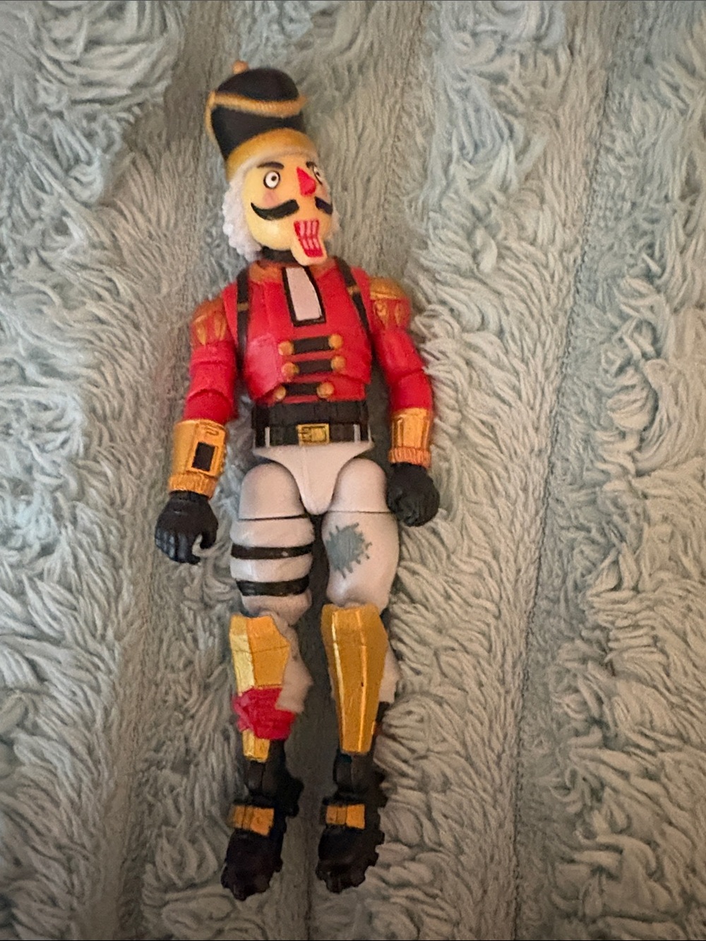 Red and Gold Nutcracker Fortnite Character Action Figure